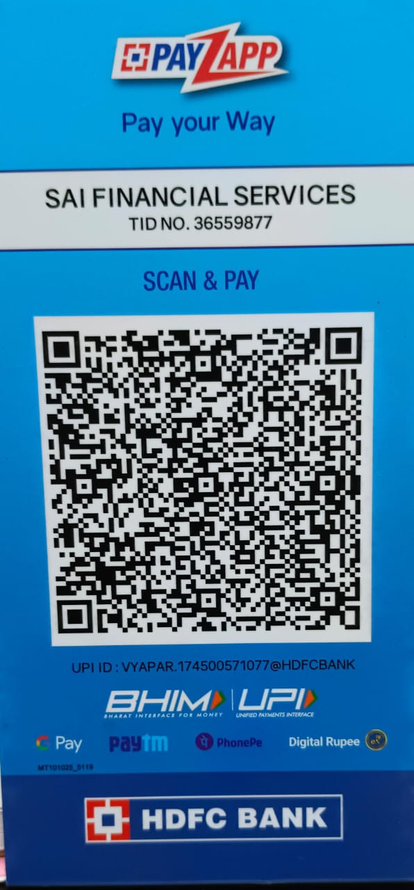 Scan to pay - Sai Financial Services